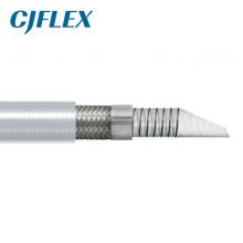 CJFLEX TSWSSI 透明硅胶包覆螺旋钢丝（sī）增强平（píng）滑特氟龙管